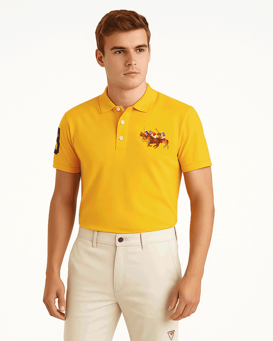 Ralp Laren Branded Polo T-shirt Yellow Color Mpt-49