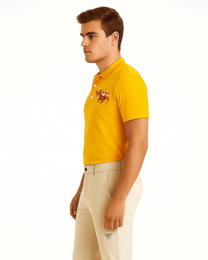 Ralp Laren Branded Polo T-shirt Yellow Color Mpt-49
