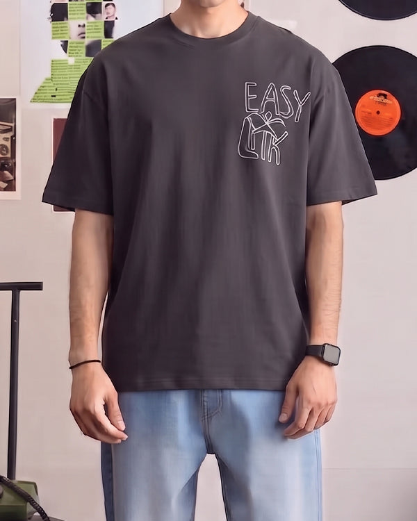 Zelig Branded Men's Dark Graphite Tee MT-45