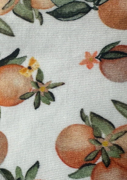 Branded Girl's Citrus Orange Printed Leggings GTD-18