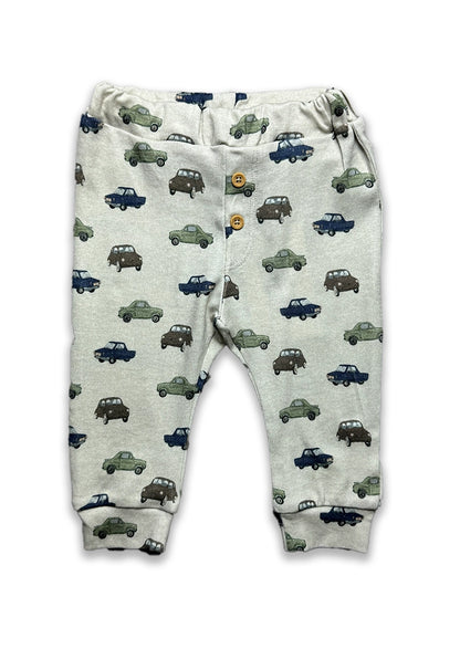Branded Kids Trouser Beige Color With Cars printed KUT-07