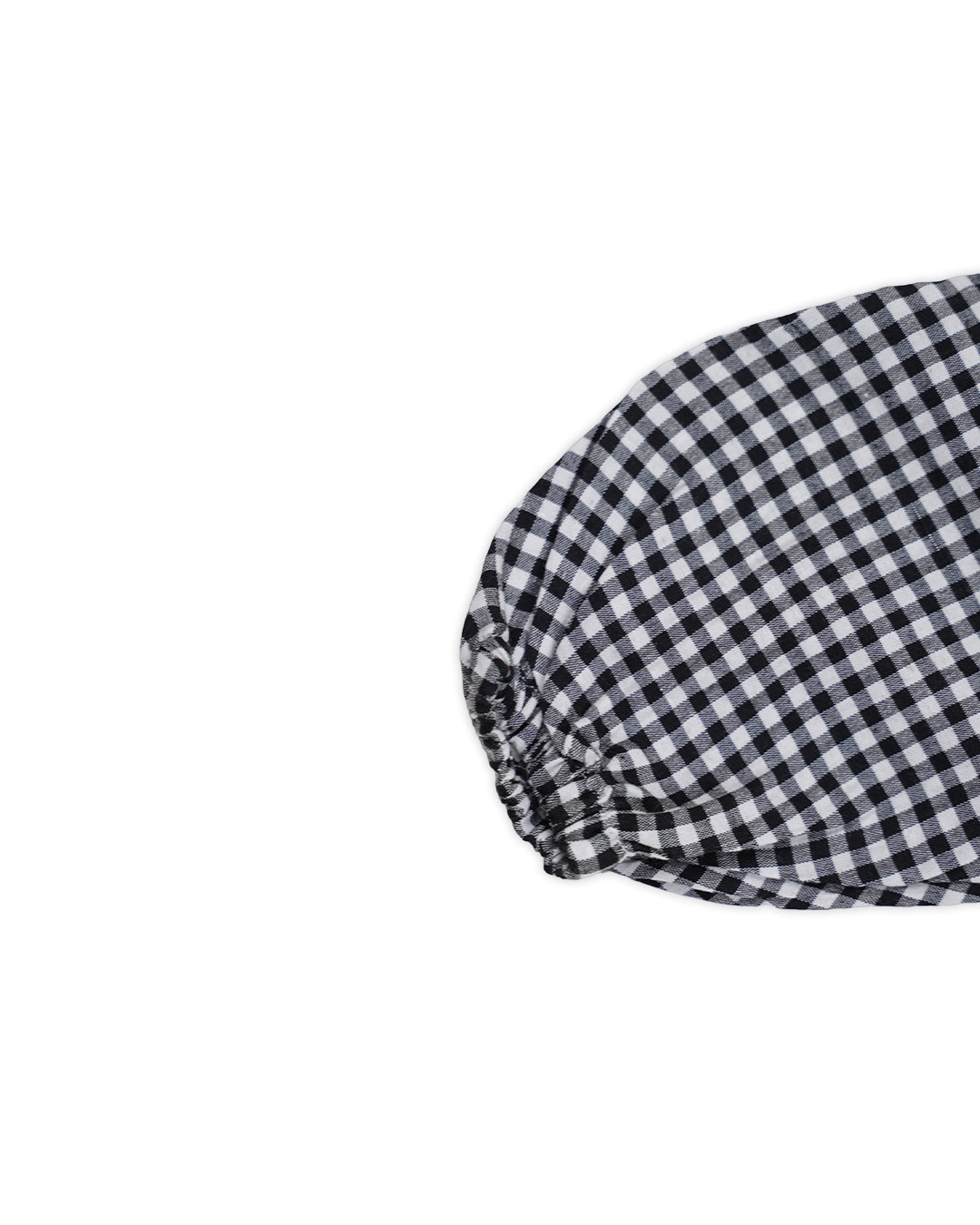 SPARK Branded Kids Gingham Puff-Sleeve Fusion Top GF-14