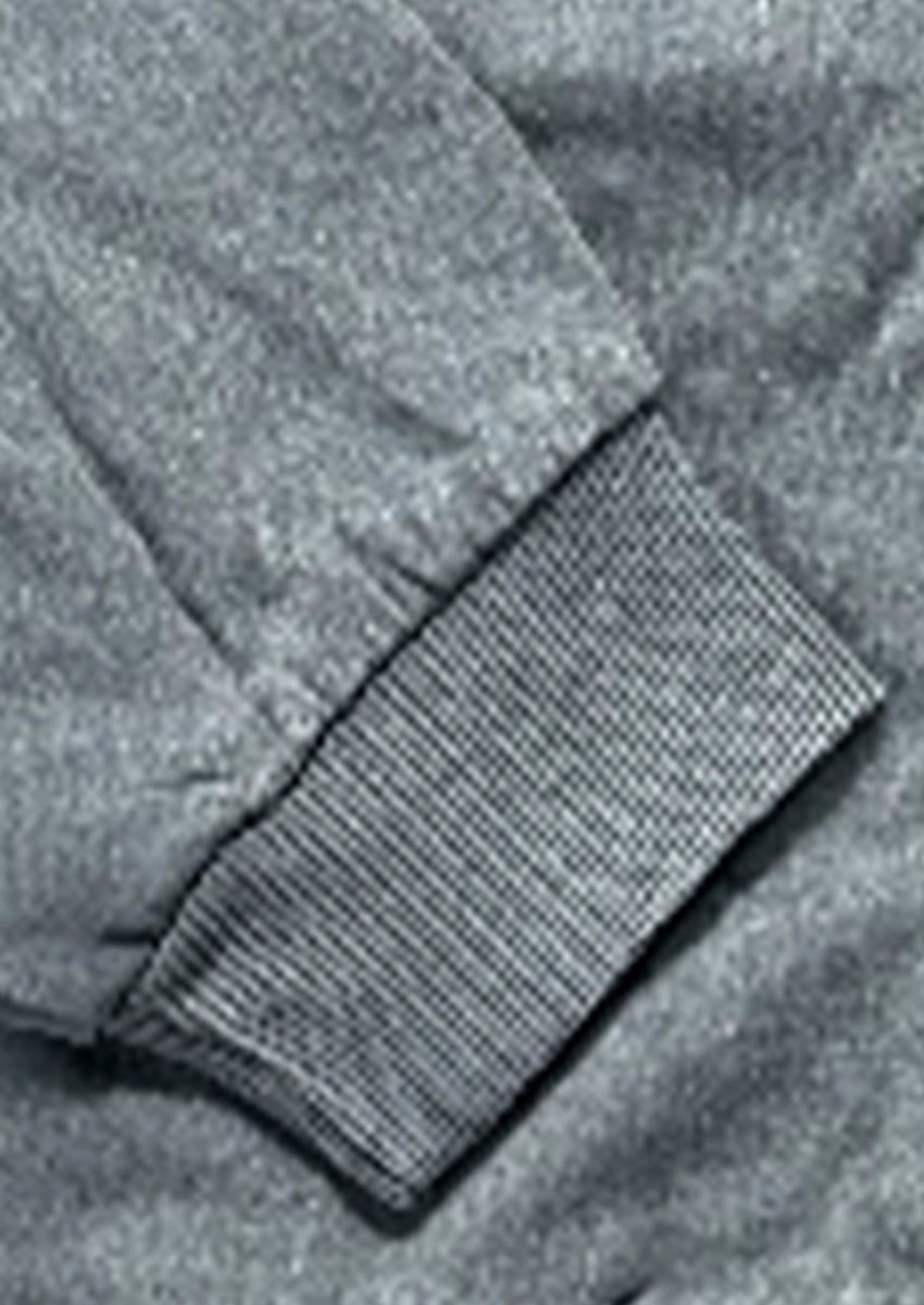 Sinsaey Branded Full-Zip Hoodie and Wide-Leg Trouser - Grey WCS-39