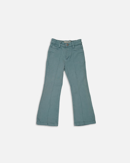 SFRA Girls’ Premium Denim Wide-Leg Jeans – Aqua Teal GJ-03