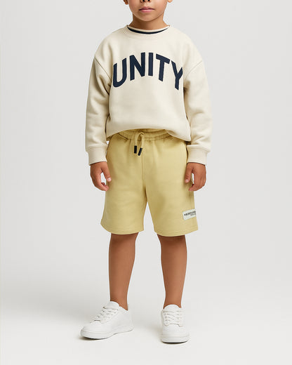 ZARRAA Boy's Premium Shorts Light Yellow Color BST-15