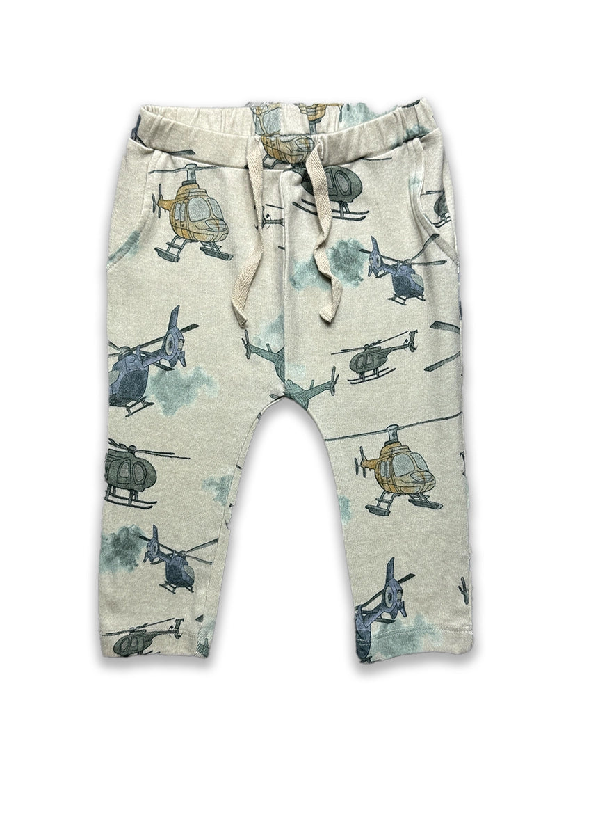 Branded Kids Trouser Helicopter printed KUT-08