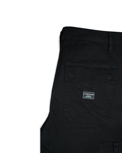 Guss Branded Men's Cargo Wild Leg Black Color CFP-32