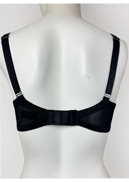 Primarky Premium Elegant Black Lace Full-Figure Bra WBS-06