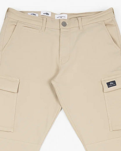 JCK&JONS Branded Men's Cargo Fit Pant Beige Color CFP-30