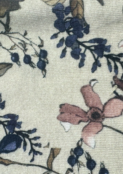 Branded Girl's Tides Cream Color With Floral Printed GTD-12