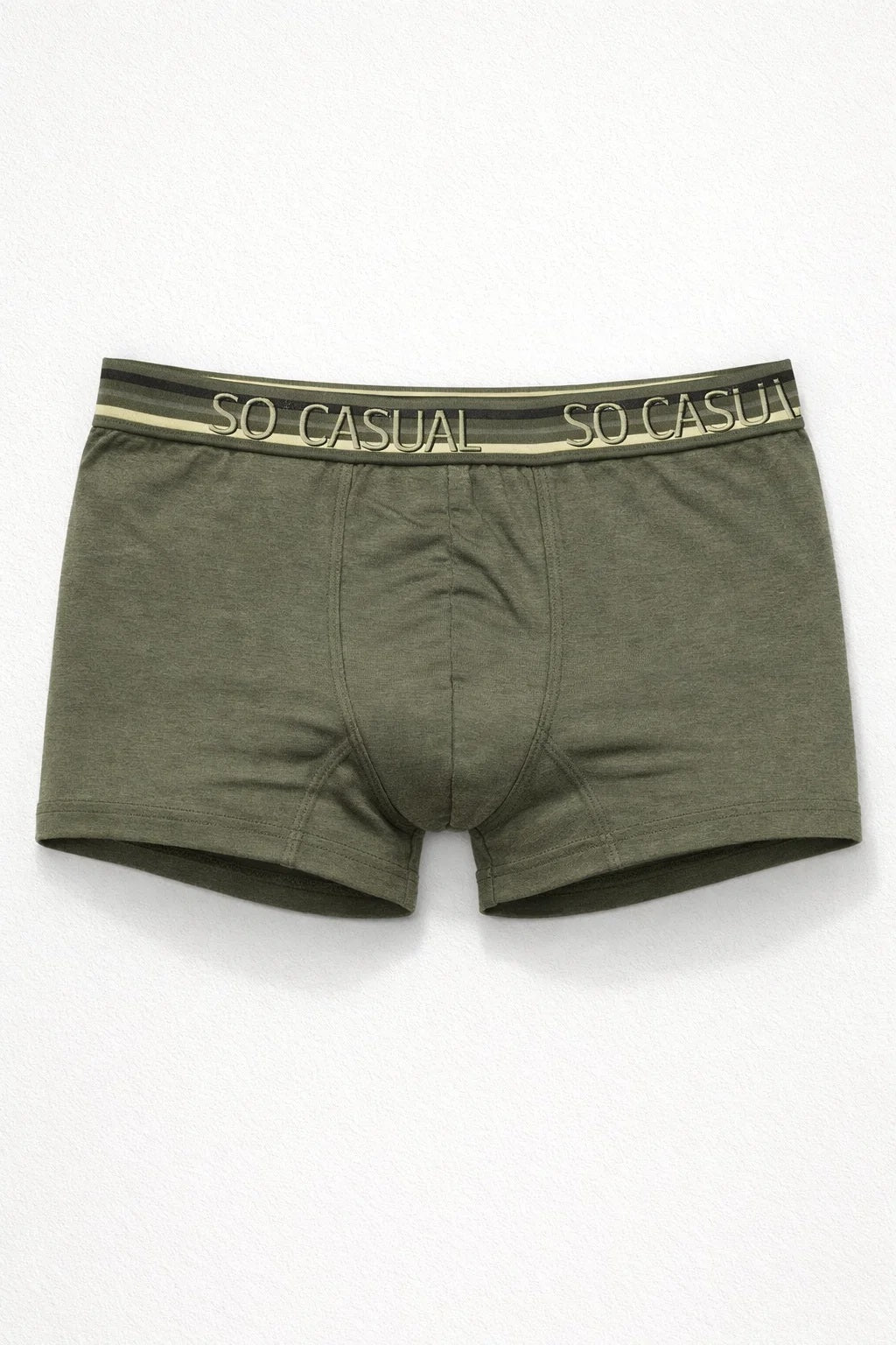 Branded So Casual Men’s Boxer Briefs – Olive Green BR-02