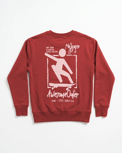 Branded Kids "Awesome Outer" Graphic Sweatshirt Sp-07