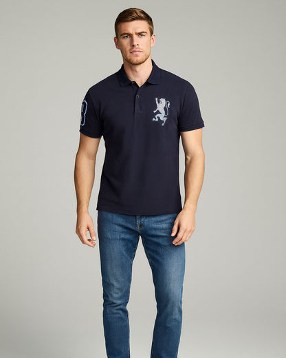Girodano Branded Polo T-shirt Navy Blue Color Mpt-64