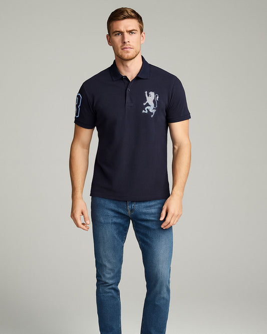 Girodano Branded Polo T-shirt Navy Blue Color Mpt-64