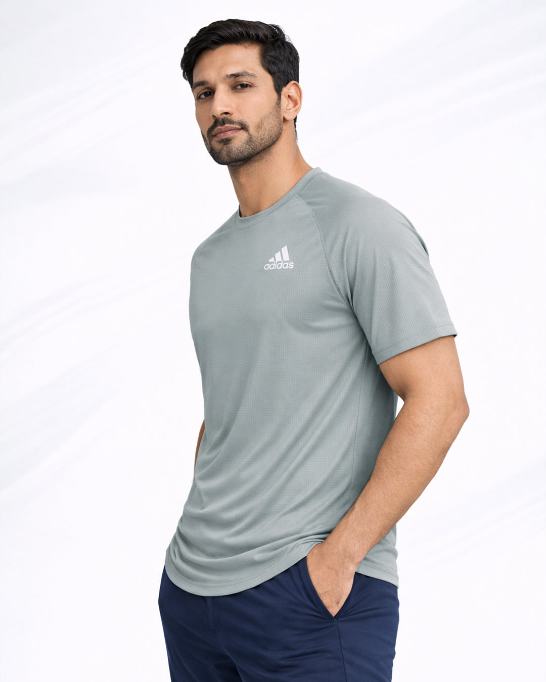 Adids Men’s Performance Training Dri-fit T-Shirt – Light Grey MDT-36