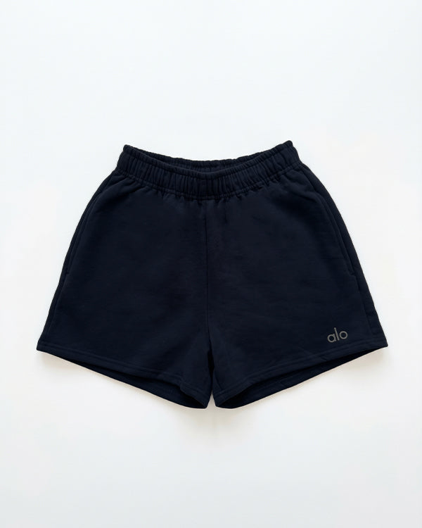 ALOS Branded Women's Athletic Lounge Shorts - Black MWS-33