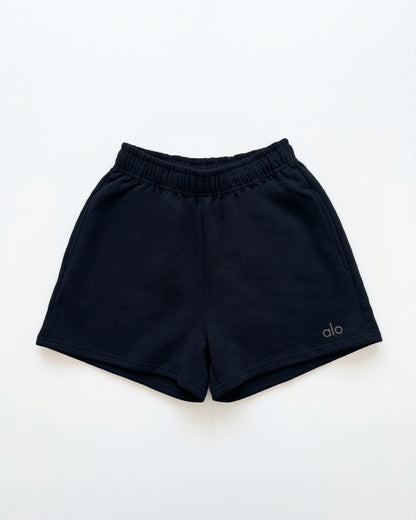 ALOS Branded Women's Athletic Lounge Shorts - Black MWS-33