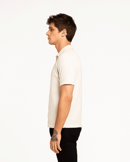 Spark Branded Polo T-shirt Off White Color Mpt-67