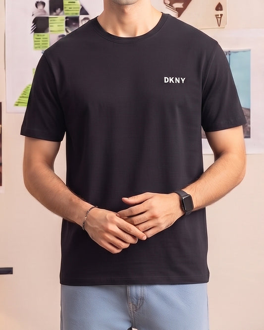 DKN Branded Men's Black Tee MT-34