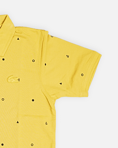 Lacostie Branded Polo T-shirt Mustard Color Mpt-45