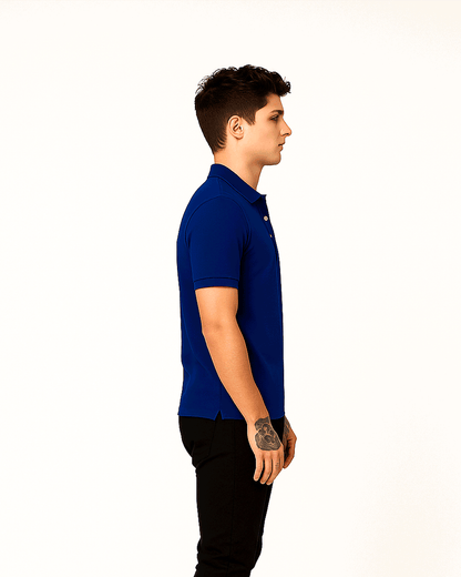 Balmen Pars Branded Polo T-shirt Navy Blue Color Mpt-28