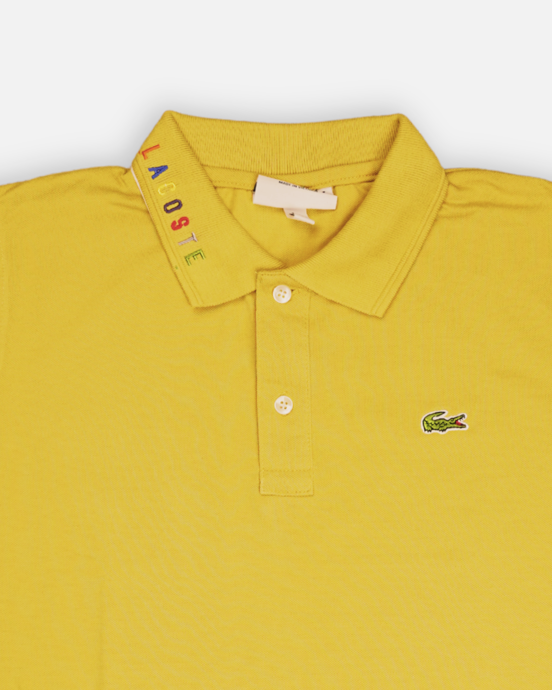 Lacostie Branded Polo T-shirt Mustard Color Mpt-42