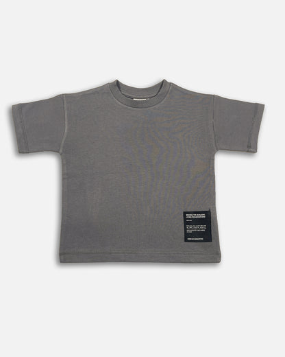 ZARRAA Branded  Boy's Grey Color T-shirt BTS-14