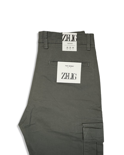 Zelig Branded Men's Joger Fit Cargo Stone Grey Color CFP-27