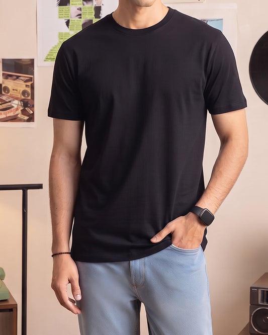 Hard Rok Branded Branded T-shirt Black Color MT-01