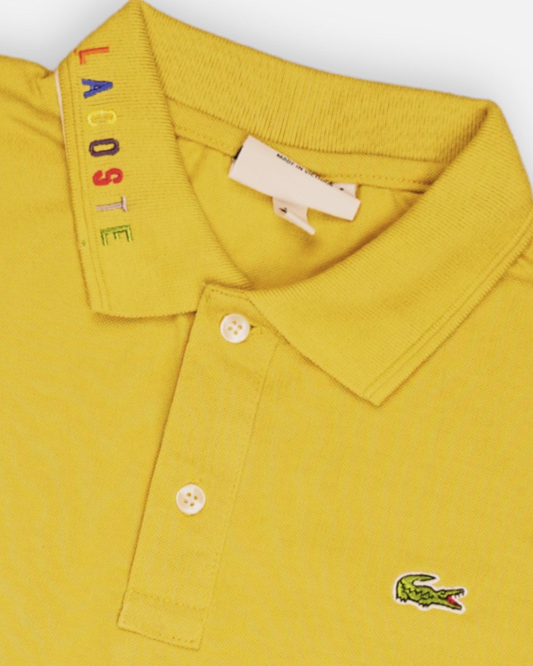 Lacostie Branded Polo T-shirt Mustard Color Mpt-42