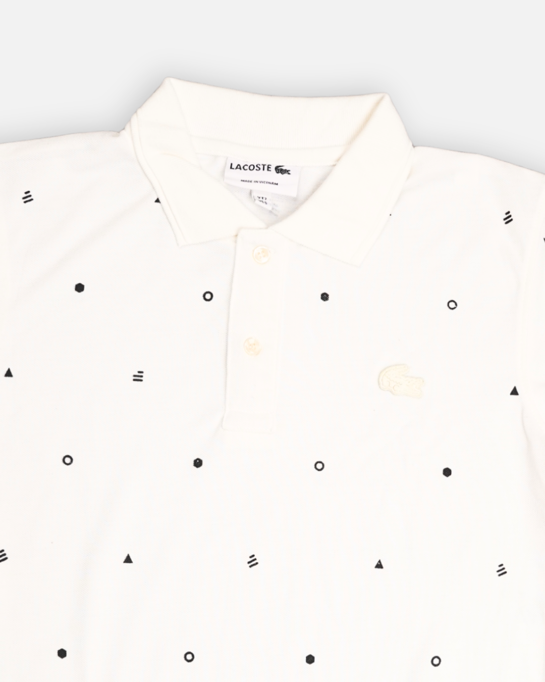 Lacostie Branded Polo T-shirt White Color Mpt-39