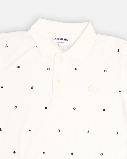 Lacostie Branded Polo T-shirt White Color Mpt-39