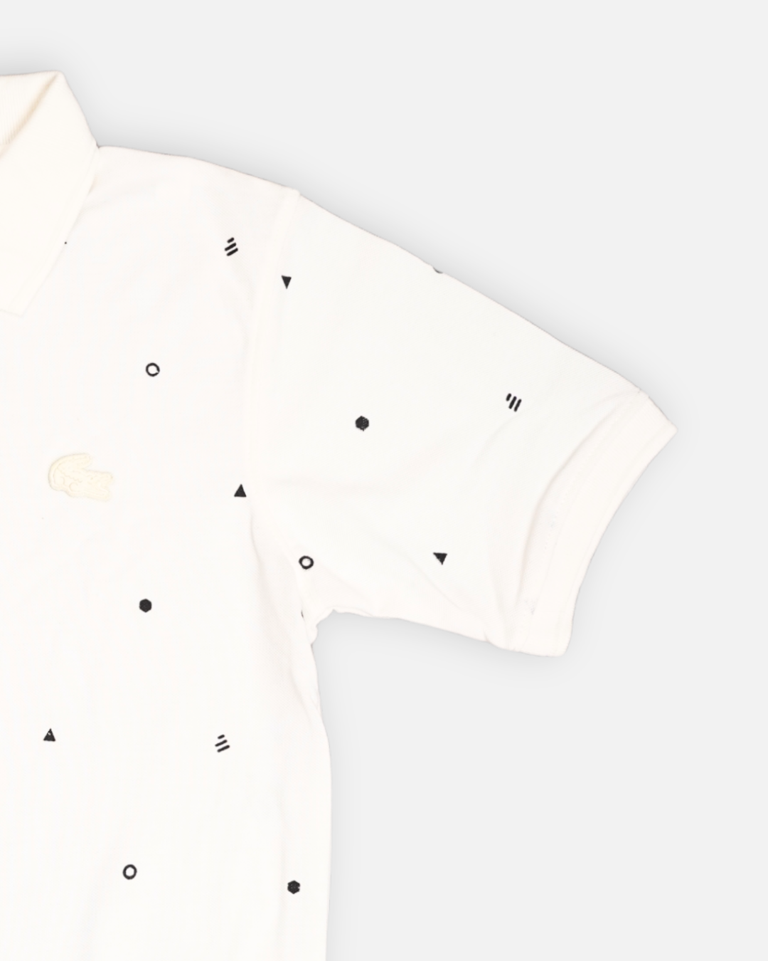 Lacostie Branded Polo T-shirt White Color Mpt-39