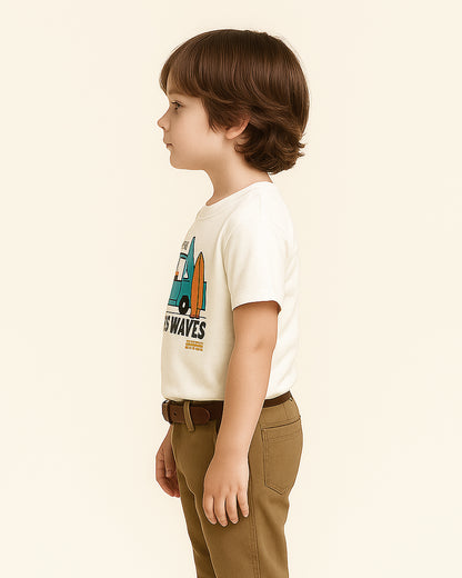 Zarraa Boys Off-White “Chasing Waves” Graphic T-Shirt BTS-18