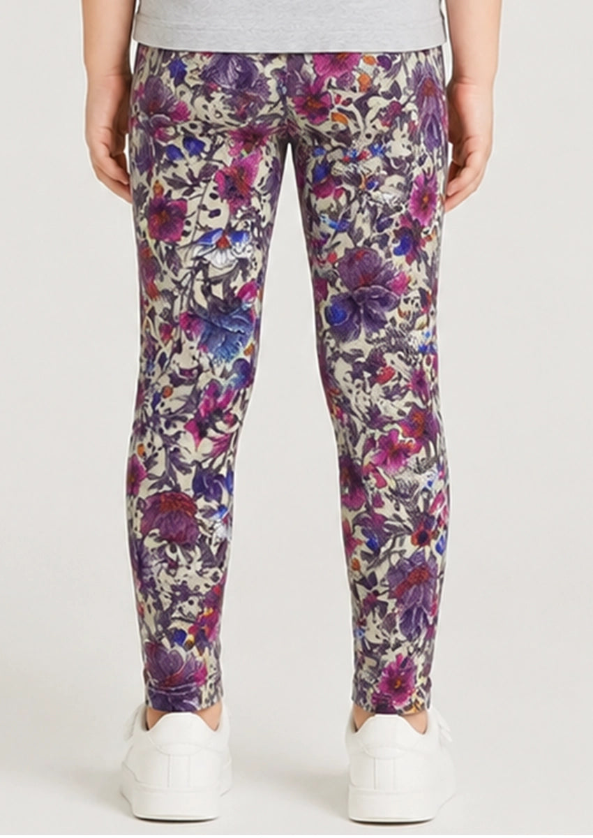 Branded Girl's Tides Floral Printed GTD-09