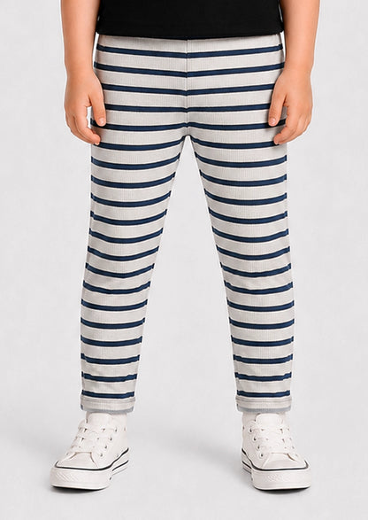 Branded Girl's Tides White Color with Blue stripes GTD-04
