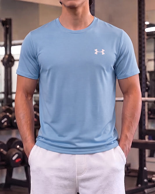 Under Armr Men’s Performance Training Dry Fit T-Shirt – Blue MDT-40