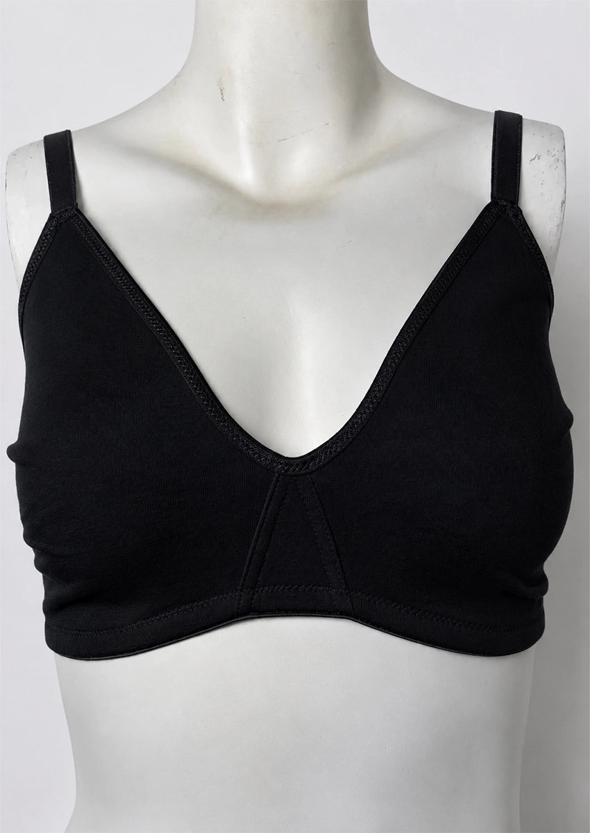 Branded Women's Black Everyday Comfort Cotton Bra WBS-13