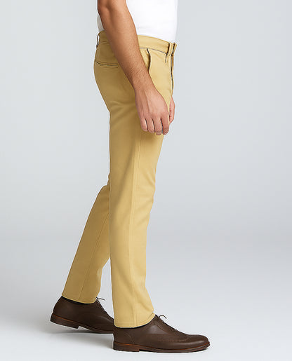 Rifl Branded Men's Slim Fit Chino Pant Beige Color MCP-18