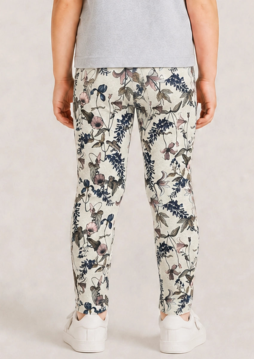 Branded Girl's Tides Cream Color With Floral Printed GTD-12