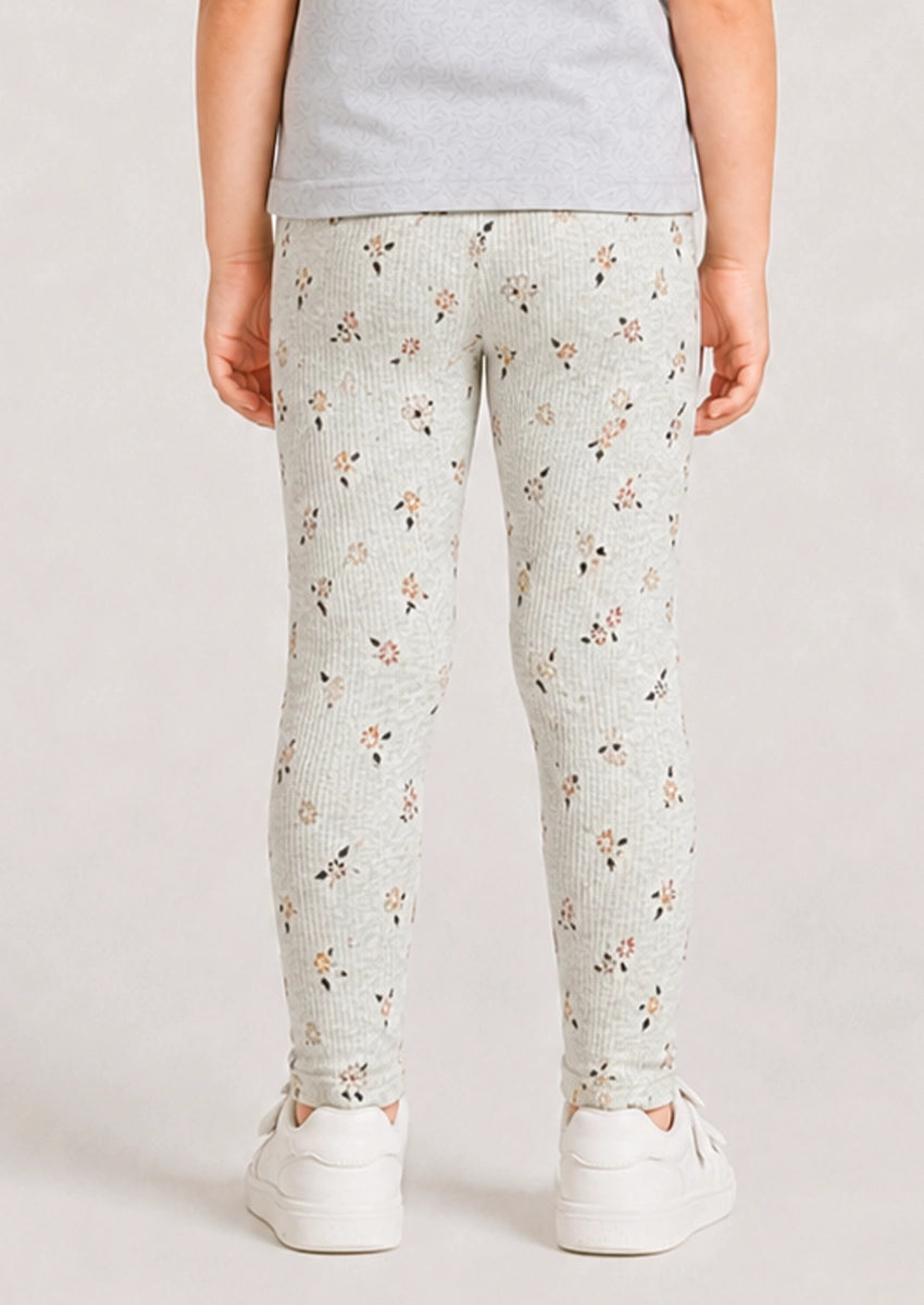 Branded Girl's Tides Peach Color With Floral Gliter Printed GTD-16