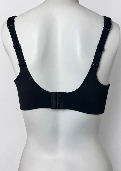 Classic Black Seamless Everyday Full-Coverage Bra WBS-08