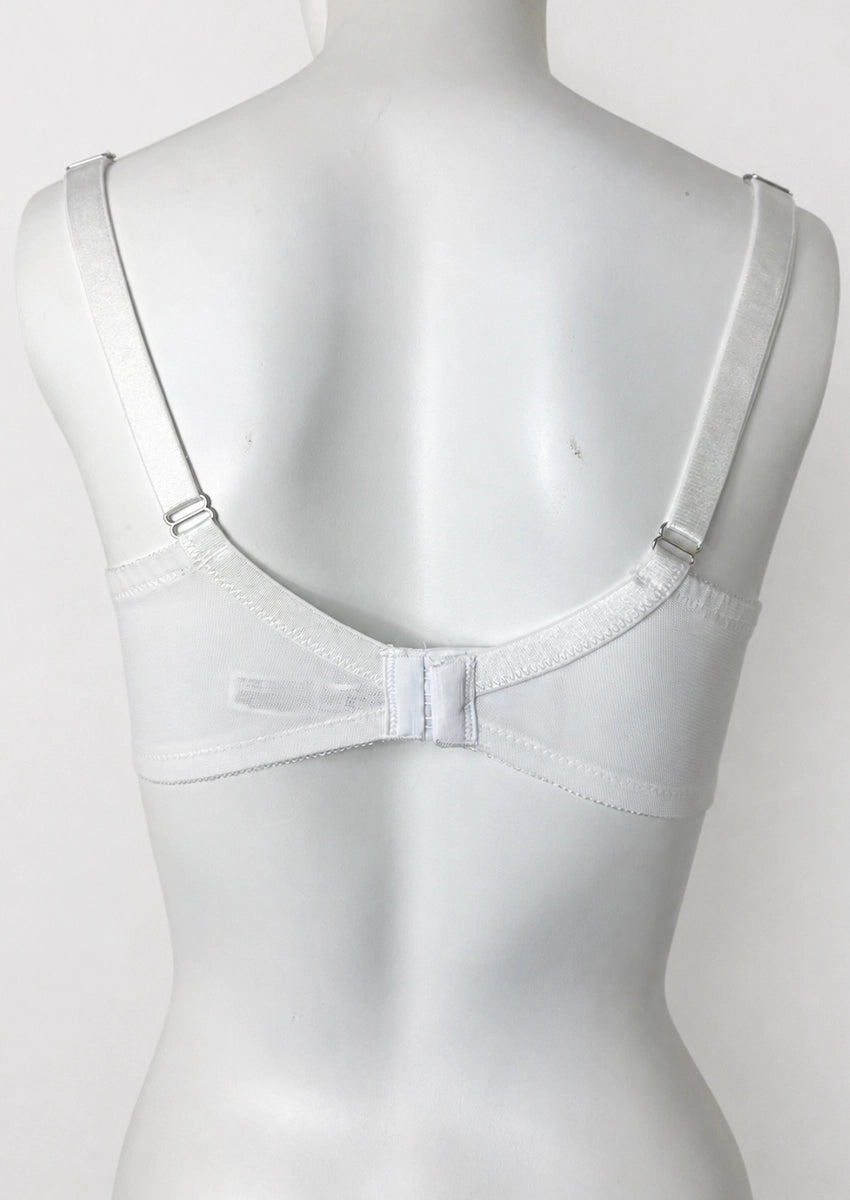 Branded Elegant White Floral Lace Underwire Bra WBS-12