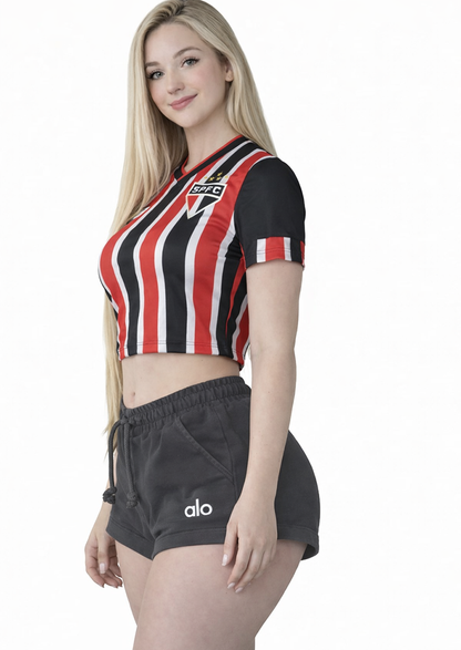 ALOS branded Womens Shorts-Washed Black MWS-22