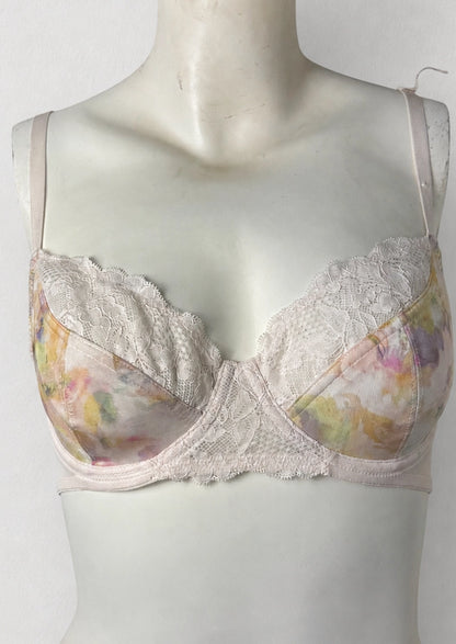 Branded Pastel Floral Lace Underwire Bra WBS-09