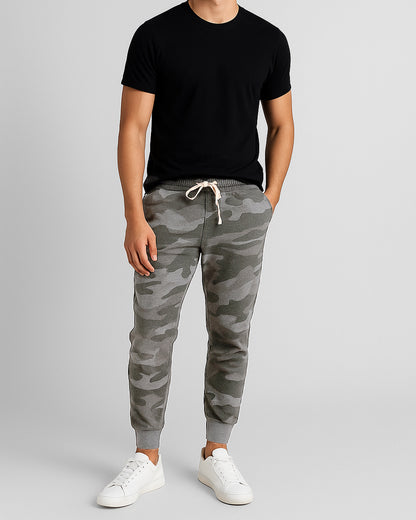 Branded Unisex Grey Camo Jogger Trouser UT-18