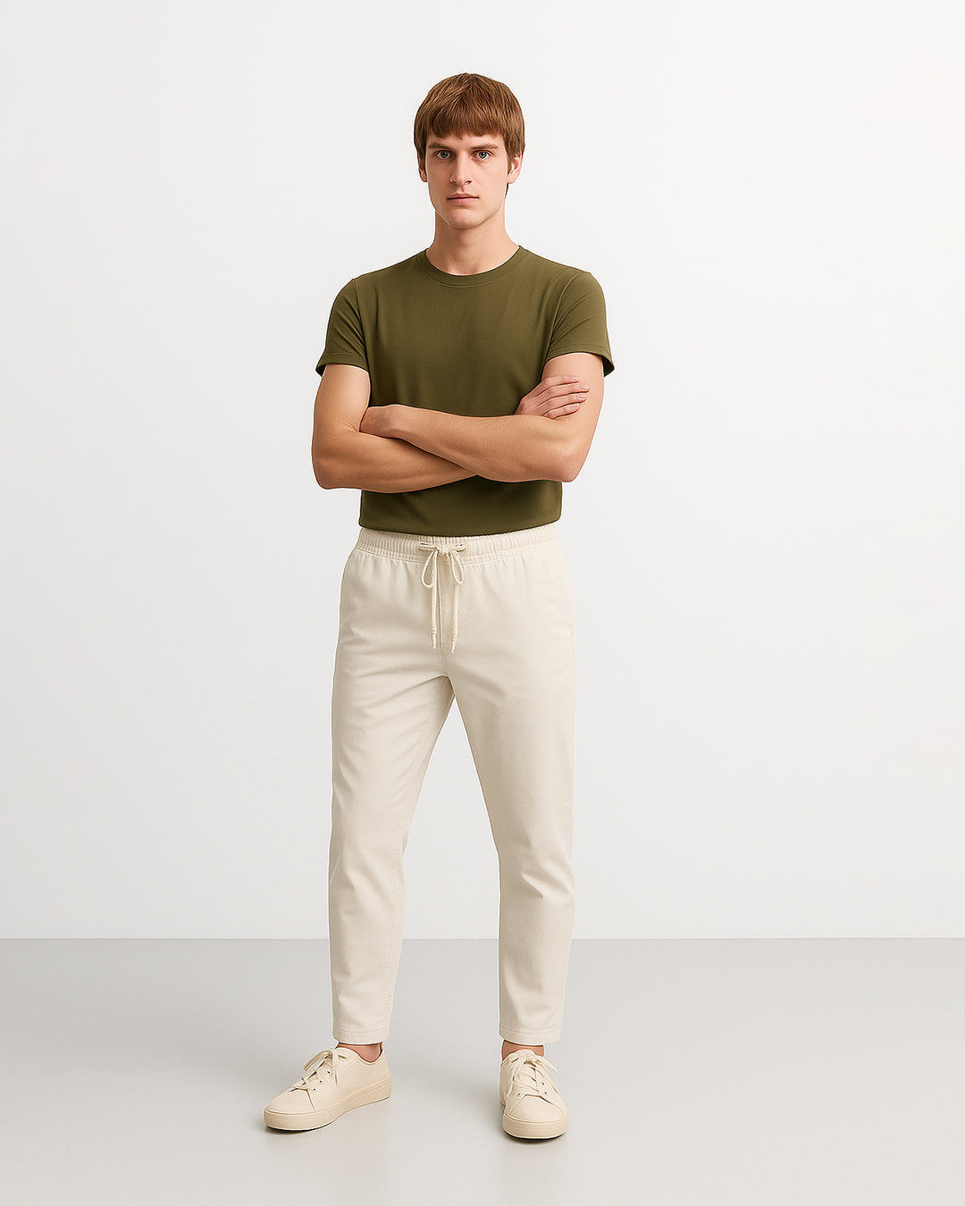 Zelig Branded Men’s Essential Jogger Pants –  Off White CFP-47