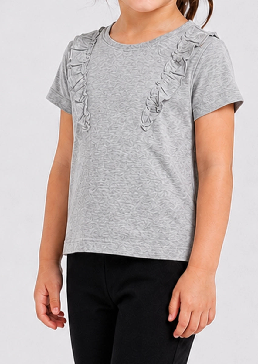 Branded Girl T-shirt Grey Color GTS-09
