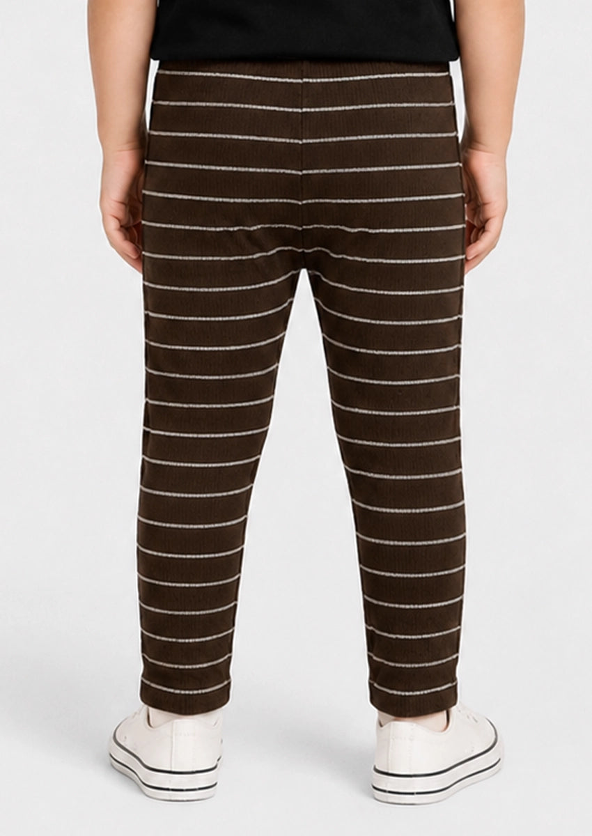 Branded Girl's Tides Brown Color with White stripes  GTD-02