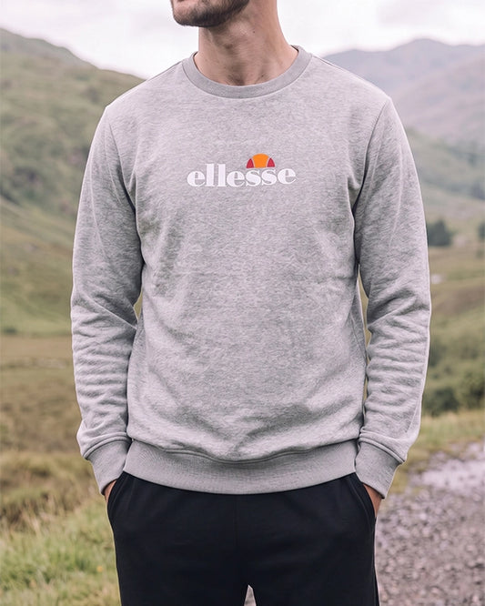 Branded Mens Grey Crewneck Sweatshirt Sp-32